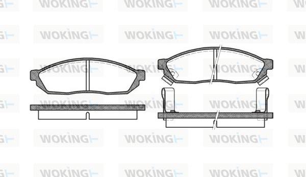 Woking P0113.02 - Гальмівні колодки, дискові гальма autozip.com.ua