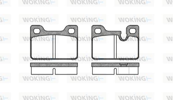 Woking P0133.00 - Гальмівні колодки, дискові гальма autozip.com.ua