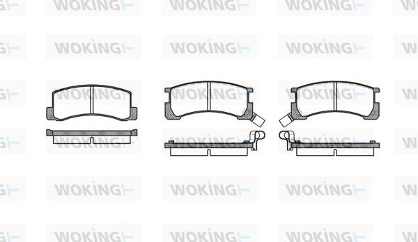 Woking P0853.02 - Гальмівні колодки, дискові гальма autozip.com.ua