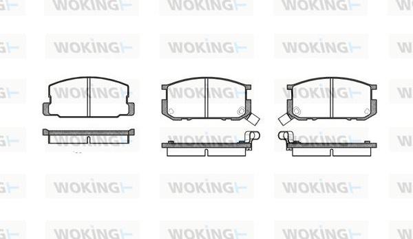 Woking P0803.02 - Гальмівні колодки, дискові гальма autozip.com.ua