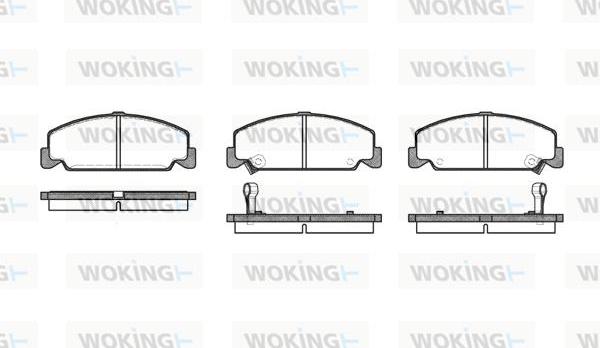 Woking P0823.12 - Гальмівні колодки, дискові гальма autozip.com.ua