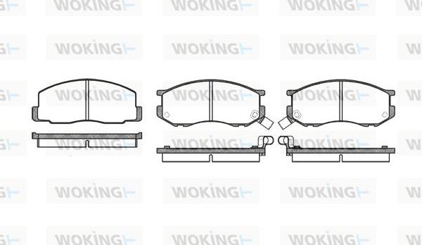 Woking P0873.02 - Гальмівні колодки, дискові гальма autozip.com.ua