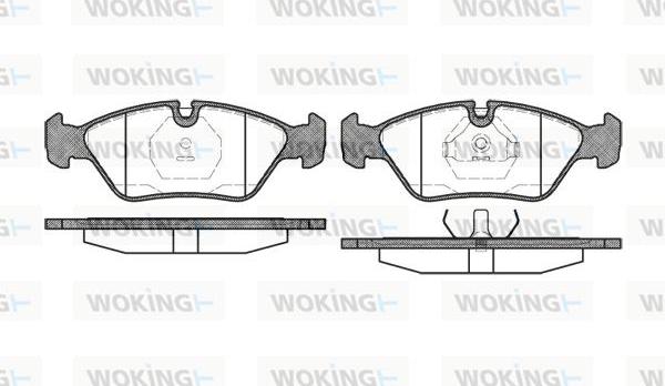 Woking P0393.00 - Гальмівні колодки, дискові гальма autozip.com.ua