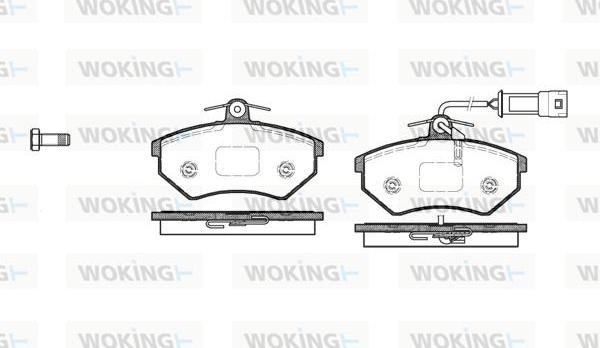 Woking P0343.52 - Гальмівні колодки, дискові гальма autozip.com.ua