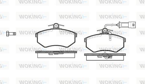 Woking P0343.02 - Гальмівні колодки, дискові гальма autozip.com.ua