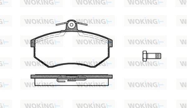 Woking P0343.10 - Гальмівні колодки, дискові гальма autozip.com.ua