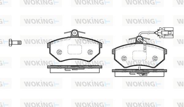 Woking P0343.82 - Гальмівні колодки, дискові гальма autozip.com.ua