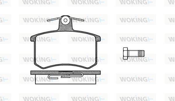 Woking P0353.00 - Гальмівні колодки, дискові гальма autozip.com.ua