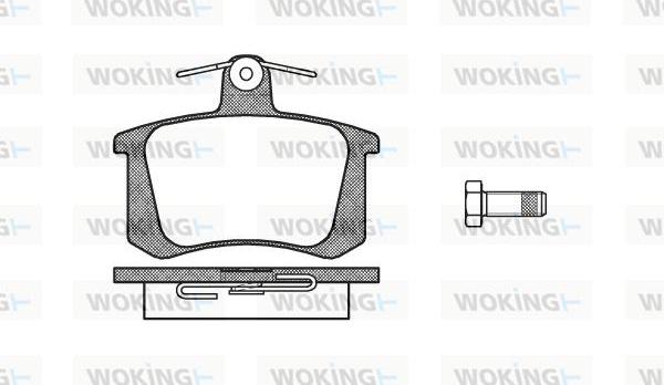 Woking P0353.20 - Гальмівні колодки, дискові гальма autozip.com.ua