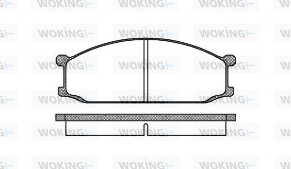 Woking P0363.00 - Гальмівні колодки, дискові гальма autozip.com.ua