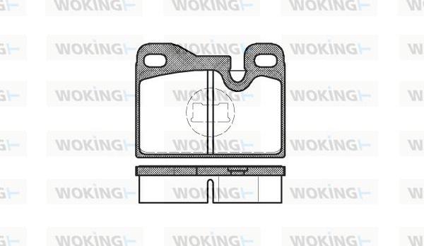 Woking P0303.00 - Гальмівні колодки, дискові гальма autozip.com.ua