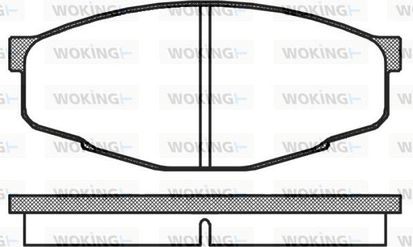 Woking P0333.10 - Гальмівні колодки, дискові гальма autozip.com.ua