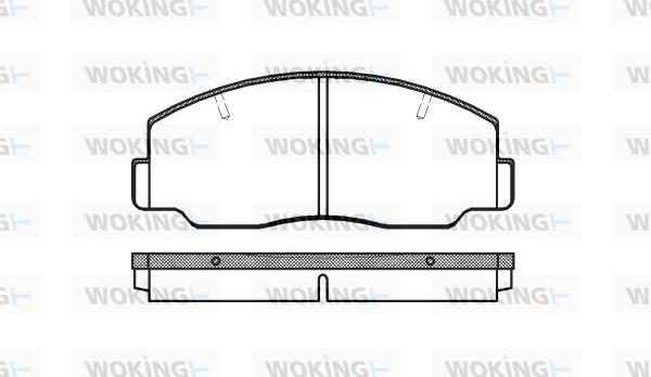 Woking P0373.00 - Гальмівні колодки, дискові гальма autozip.com.ua