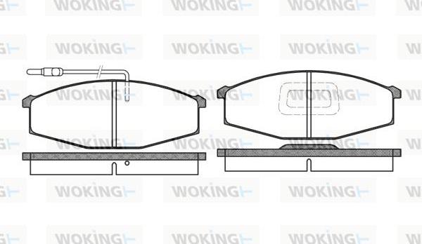 Woking P0293.02 - Гальмівні колодки, дискові гальма autozip.com.ua