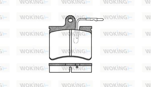 Woking P0253.04 - Гальмівні колодки, дискові гальма autozip.com.ua