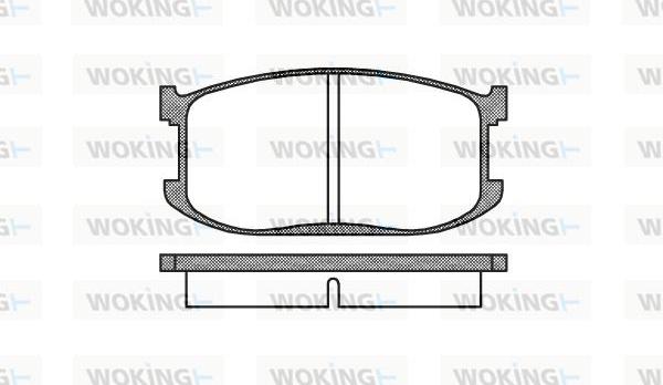 Woking P0263.00 - Гальмівні колодки, дискові гальма autozip.com.ua