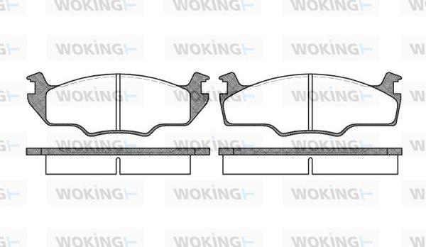 Woking P0213.10 - Гальмівні колодки, дискові гальма autozip.com.ua