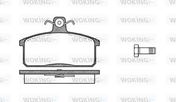Woking P0283.40 - Гальмівні колодки, дискові гальма autozip.com.ua
