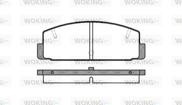 Woking P0793.10 - Гальмівні колодки, дискові гальма autozip.com.ua