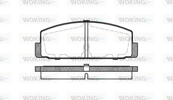 Woking P0793.30 - Гальмівні колодки, дискові гальма autozip.com.ua