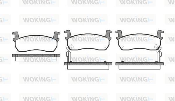 Woking P0743.02 - Гальмівні колодки, дискові гальма autozip.com.ua