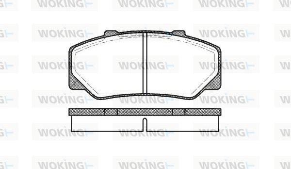 Woking P0763.00 - Гальмівні колодки, дискові гальма autozip.com.ua