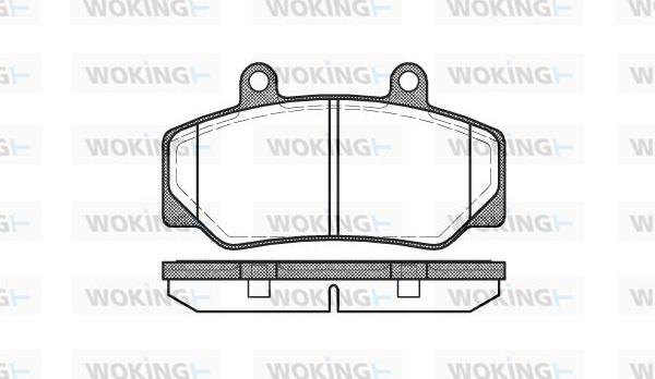 Woking P0763.20 - Гальмівні колодки, дискові гальма autozip.com.ua