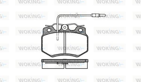 Woking P0703.04 - Гальмівні колодки, дискові гальма autozip.com.ua