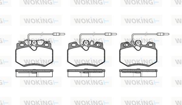 Woking P0703.14 - Гальмівні колодки, дискові гальма autozip.com.ua