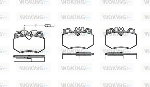 Woking P0703.12 - Гальмівні колодки, дискові гальма autozip.com.ua