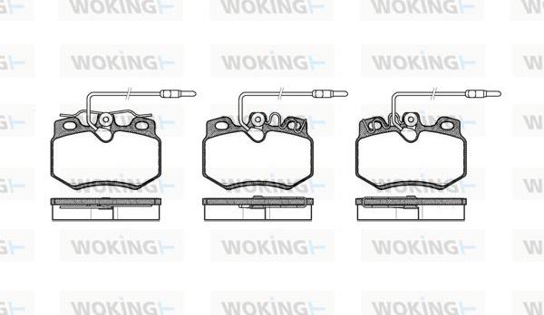 Woking P0703.24 - Гальмівні колодки, дискові гальма autozip.com.ua
