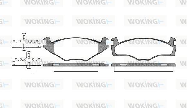 Woking P0713.60 - Гальмівні колодки, дискові гальма autozip.com.ua