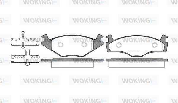 Woking P0713.05 - Гальмівні колодки, дискові гальма autozip.com.ua