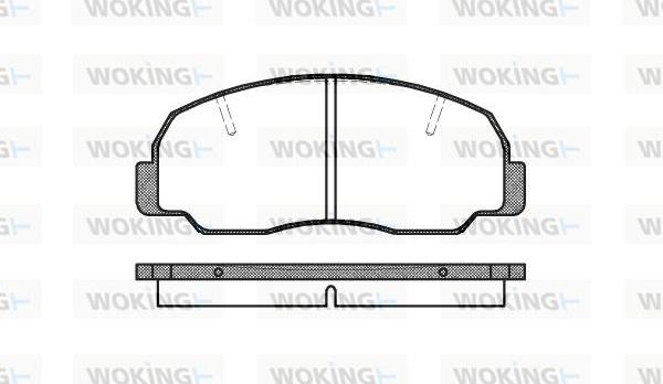 Woking P0783.10 - Гальмівні колодки, дискові гальма autozip.com.ua