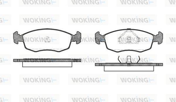 Woking P0723.00 - Гальмівні колодки, дискові гальма autozip.com.ua