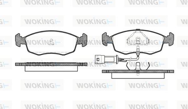 Woking P0723.02 - Гальмівні колодки, дискові гальма autozip.com.ua