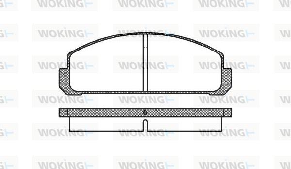 Woking P1993.20 - Гальмівні колодки, дискові гальма autozip.com.ua