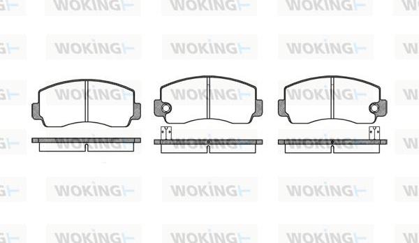 Woking P1943.10 - Гальмівні колодки, дискові гальма autozip.com.ua