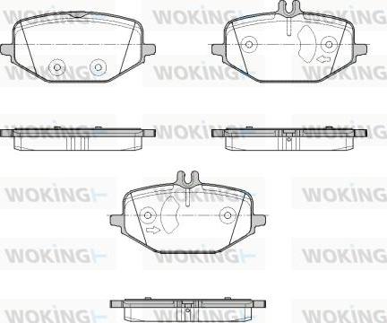 Woking P19553.00 - Гальмівні колодки, дискові гальма autozip.com.ua