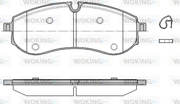 Woking P19563.00 - Гальмівні колодки, дискові гальма autozip.com.ua