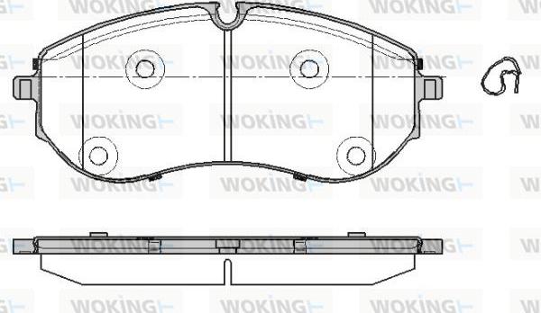 Woking P19573.00 - Гальмівні колодки, дискові гальма autozip.com.ua