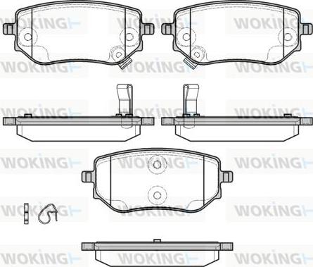 Woking P19023.02 - Гальмівні колодки, дискові гальма autozip.com.ua