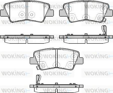 Woking P19073.02 - Гальмівні колодки, дискові гальма autozip.com.ua