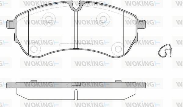 Woking P19303.00 - Гальмівні колодки, дискові гальма autozip.com.ua