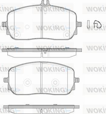 Woking P1926300 - Гальмівні колодки, дискові гальма autozip.com.ua