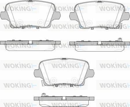 Woking P1921302 - Гальмівні колодки, дискові гальма autozip.com.ua