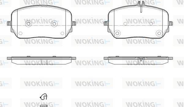 Woking P19793.00 - Гальмівні колодки, дискові гальма autozip.com.ua