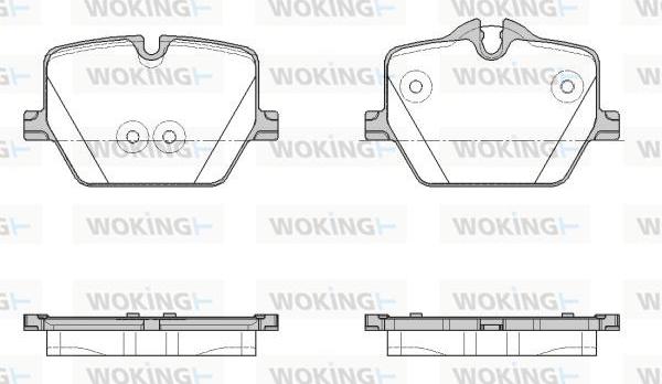 Woking P19753.00 - Гальмівні колодки, дискові гальма autozip.com.ua