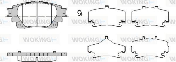 Woking P19713.00 - Гальмівні колодки, дискові гальма autozip.com.ua