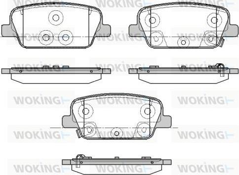 Woking P19783.02 - Гальмівні колодки, дискові гальма autozip.com.ua